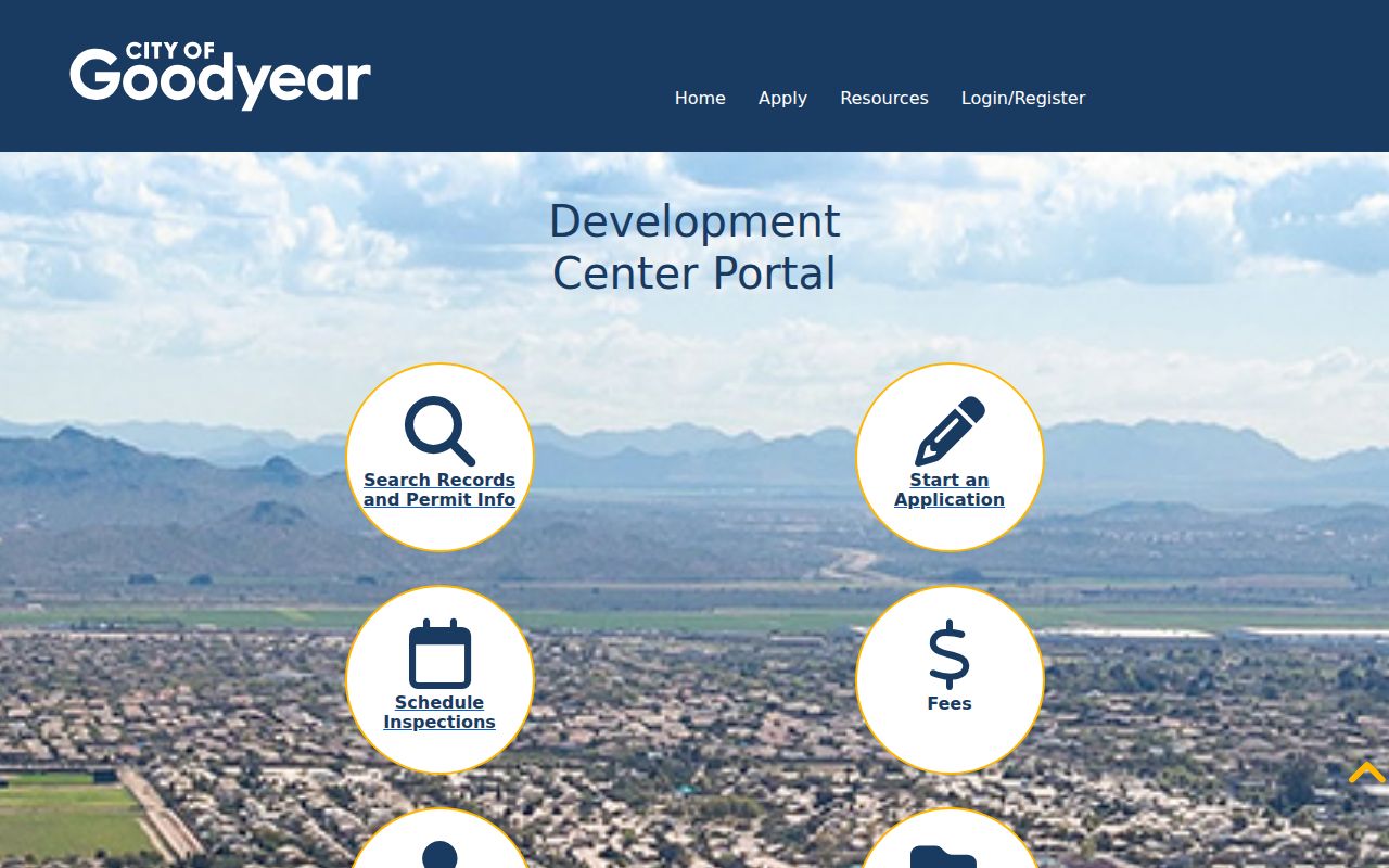Goodyear neighbors block research in the city Accela permit search