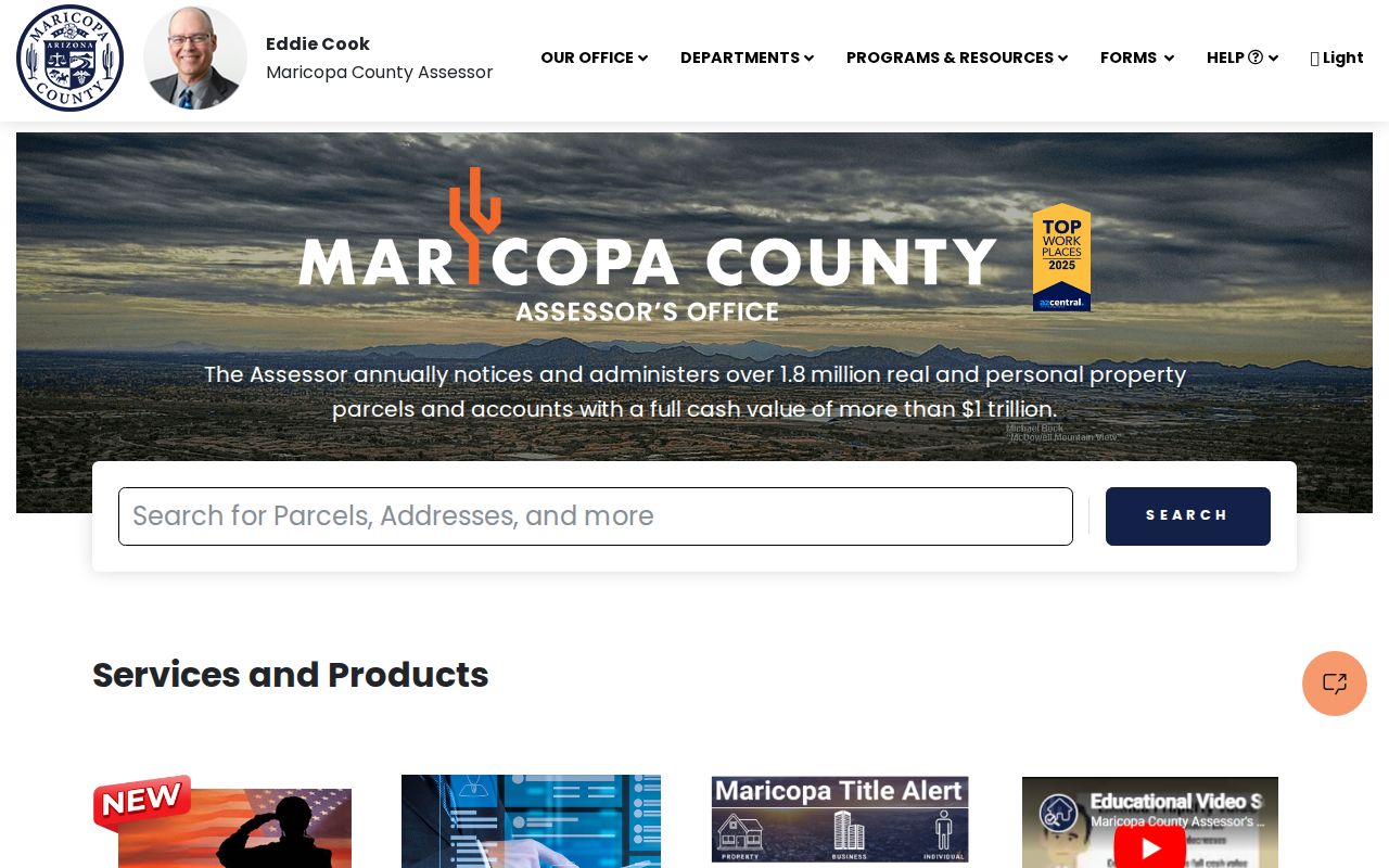 Goodyear street directory Maricopa County Assessor search